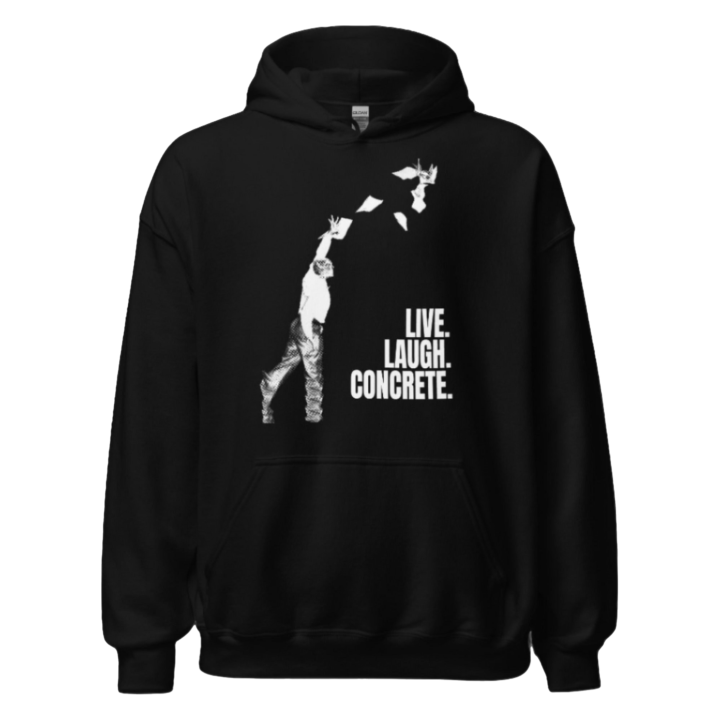 LIVE LAUGH CONCRETE HEAVYWEIGHT HOODIE
